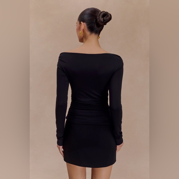 Meshki Black One Shoulder Dress - Picture 7 of 12